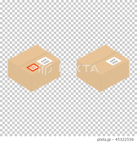 Illustration material-cardboard box Illustration material-cardboard box 45322556