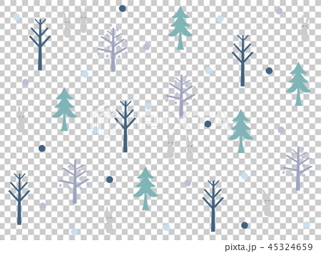 冬の森3のイラスト素材