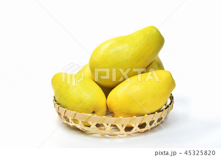 白背景のカリン 45325820