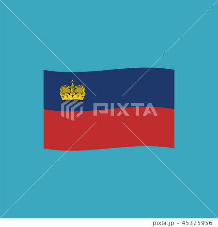Liechtenstein flag icon in flat design Liechtenstein flag icon in flat design 45325956