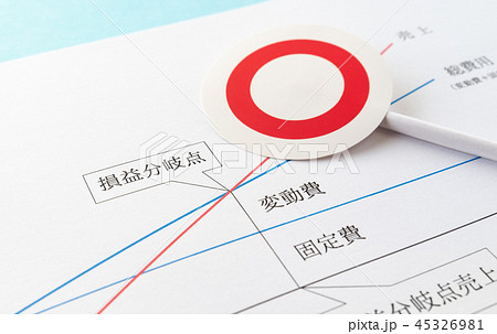 損益分岐点 ○ 収支 会計 売上 費用 利益 グラフ 損益分岐点 ○ 収支 会計 売上 費用 利益 グラフ 45326981