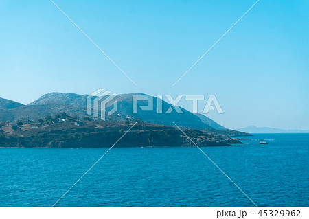Mountain beach at blue sea 45329962