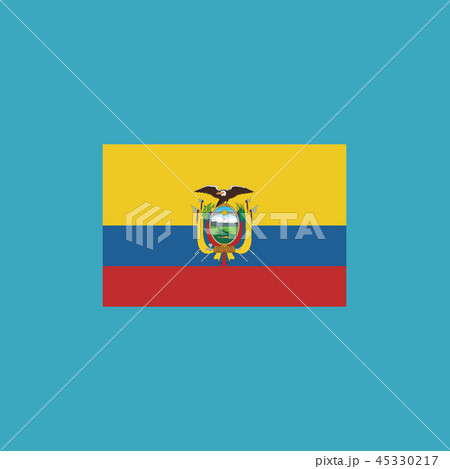 Ecuador flag icon in flat design Ecuador flag icon in flat design 45330217