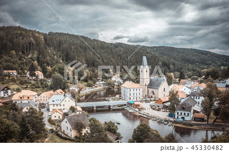 View on nice small historical town View on nice small historical town 45330482