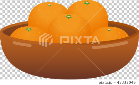 菓子器に入ったみかん 菓子器に入ったみかん 45332049