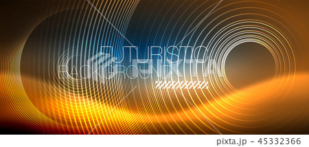 Neon glowing circles background Neon glowing circles background 45332366
