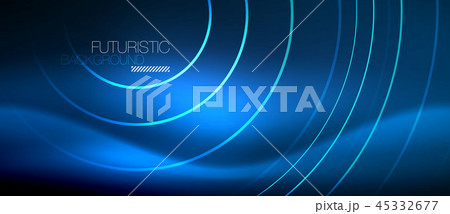 Neon glowing circles background Neon glowing circles background 45332677