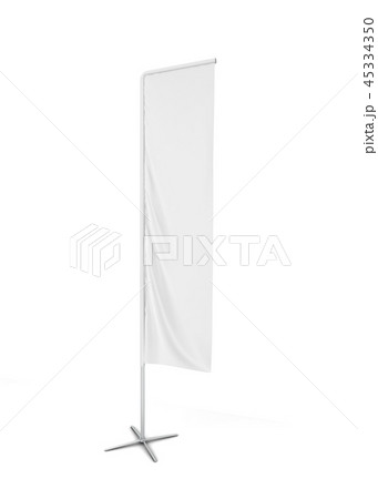 Blank rectangle flag banner 45334350