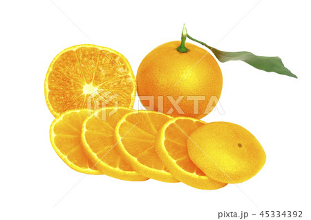 Isolated tangerines. Two mandarin orange fruits and peeled segments isolated on white background. Isolated tangerines. Two mandarin orange fruits and peeled segments isolated on white background. 45334392