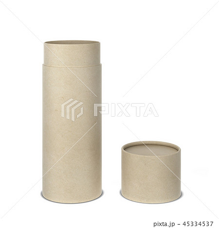 Tube cardboard package mockup 45334537