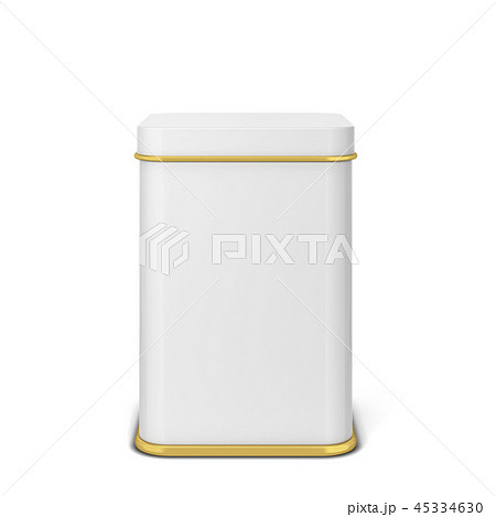 Rectangular tin can for tea or coffee 45334630