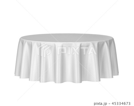Blank round tablecloth 45334673
