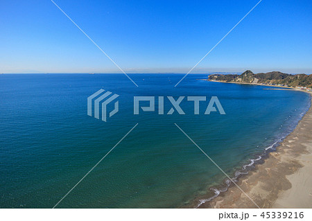 南房総市岩井海水浴場付近を空撮 45339216