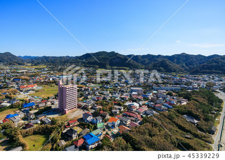 南房総市岩井海水浴場付近を空撮 45339229