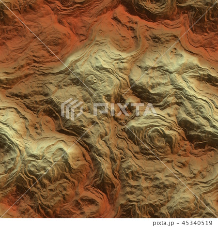 Fantasy planet terrain seamless texture or background illustration 45340519