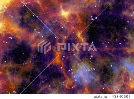 Starry Nebula Colorful Outer Space background illustration Starry Nebula Colorful Outer Space background illustration 45340602