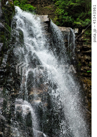 waterfall Zhenetskyi Huk Ukrainian Carpathians 45343961