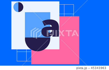 Minimal geometric web banner design vector template Minimal geometric web banner design vector template 45343963
