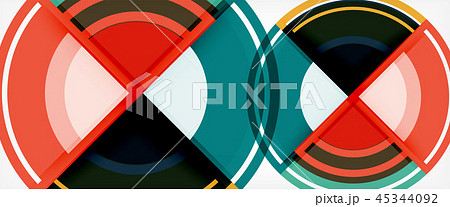 Circle abstract background, geometric modern design template Circle abstract background, geometric modern design template 45344092