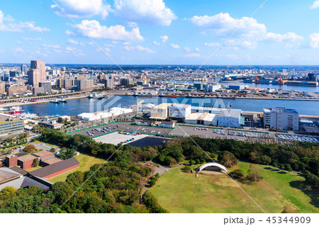 (千葉県-湾岸風景)ポートタワーから見る東京湾の風景９ 45344909