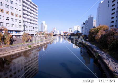 宇都宮市 田川と街並み 宇都宮市 田川と街並み 45344923