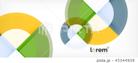 Circle abstract background, geometric modern design template 45344939