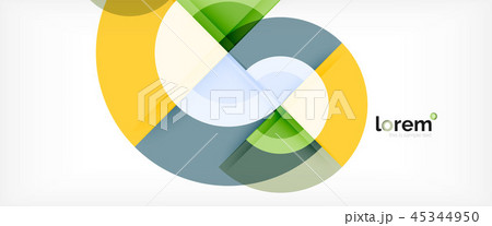Circle abstract background, geometric modern design template 45344950