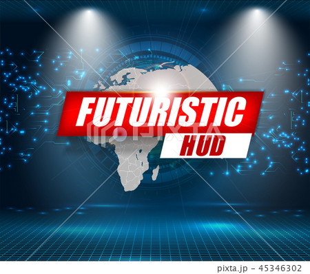 Futuristic interface, HUD, vector background.   45346302