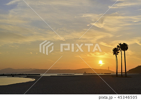 夕暮の須磨海岸 夕暮の須磨海岸 45346505