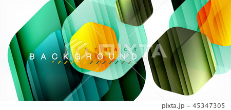 Glossy color hexagons modern composition background, shiny glass design Glossy color hexagons modern composition background, shiny glass design 45347305