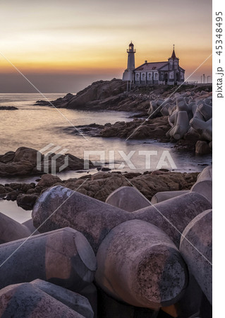 建築 機張郡 夕焼け 45348495