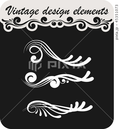 Vintage decorative design elements Vintage decorative design elements 45351073