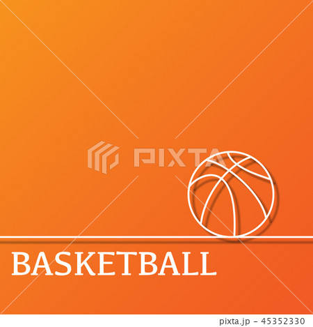 Outline basketball background 45352330