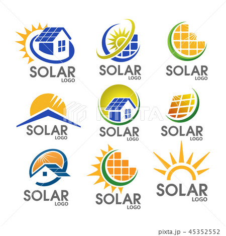 house and Solar energy logo vector set house and Solar energy logo vector set 45352552