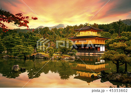 Kinkaku-ji temple ,Temple of the Golden Pavilion  45353602