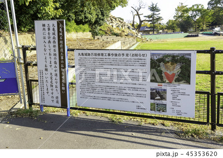 丸亀城石垣崩落 丸亀城石垣崩落 45353620