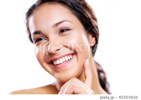 Young woman with smooth skin. 45353910