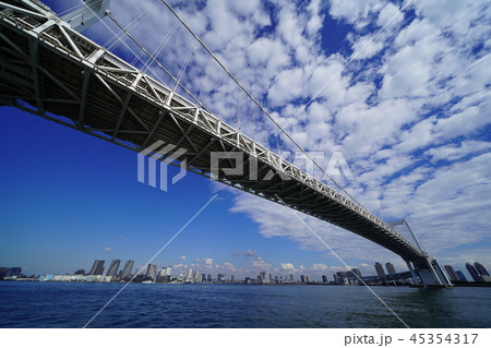 都市風景　東京レインボーブリッジ 45354317