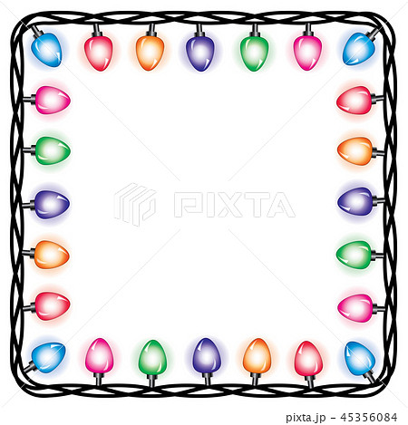vector border of christmas light lamps vector border of christmas light lamps 45356084