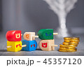 The Religious symbols of Jewish holiday Hanukkah 45357120