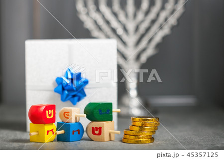 The Religious symbols of Jewish holiday Hanukkah The Religious symbols of Jewish holiday Hanukkah 45357125
