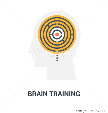 brain training icon concept 45357953