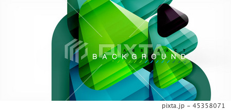 Geometric abstract background, triangles 45358071