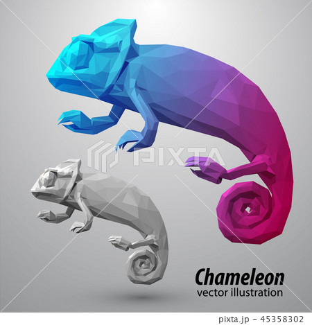 Chameleon from color triangles. 45358302