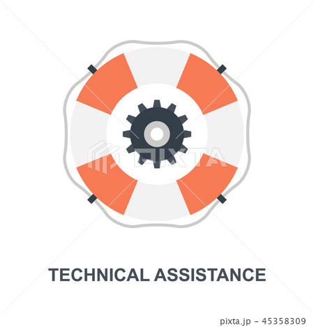 Technical Assistance icon concept 45358309