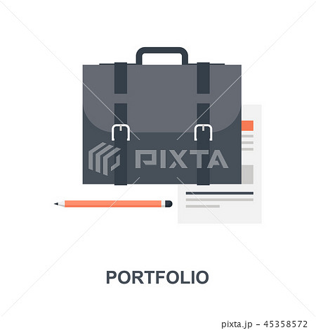 Portfolio icon concept 45358572