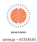 Brain Power icon concept 45358585