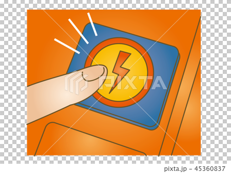 First Aid Illustration 94: AED 45360837