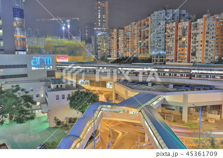 a kwun tong down town at night 45361709