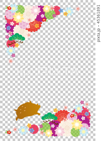 New Year's card template 45361891